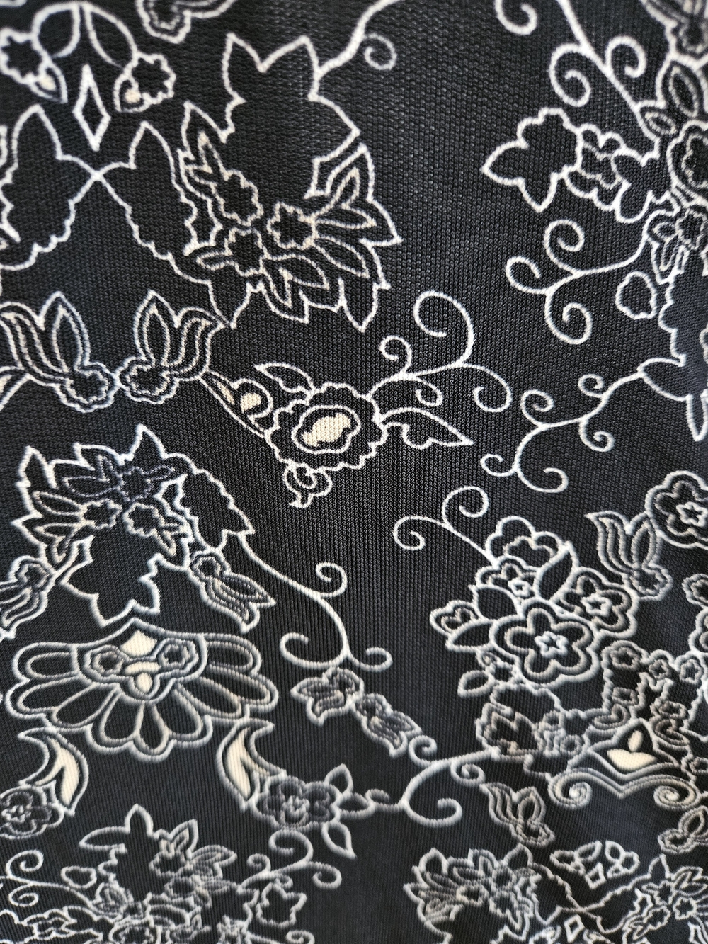 Ann Taylor Black and Gray Floral Wrap Dress - Picture 8 of 8